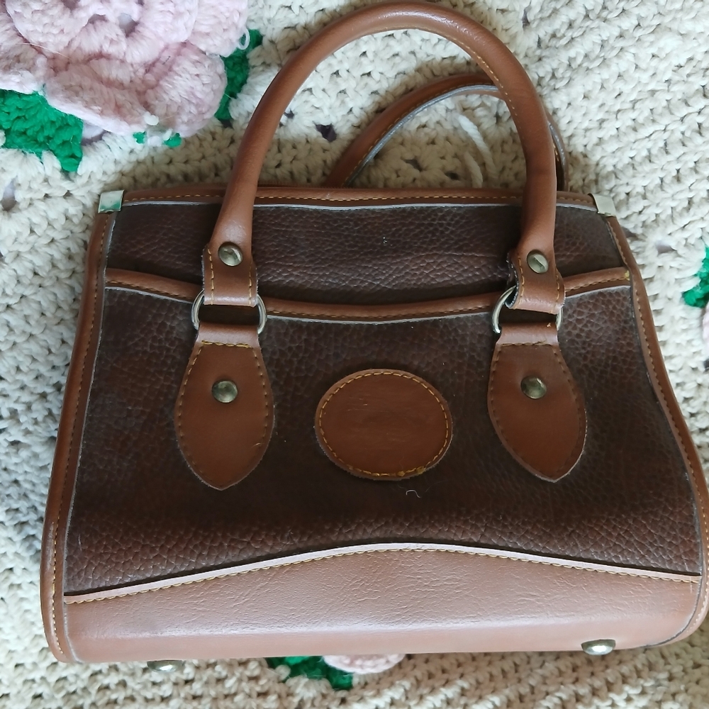 Brown Leather Handbag From Mexico